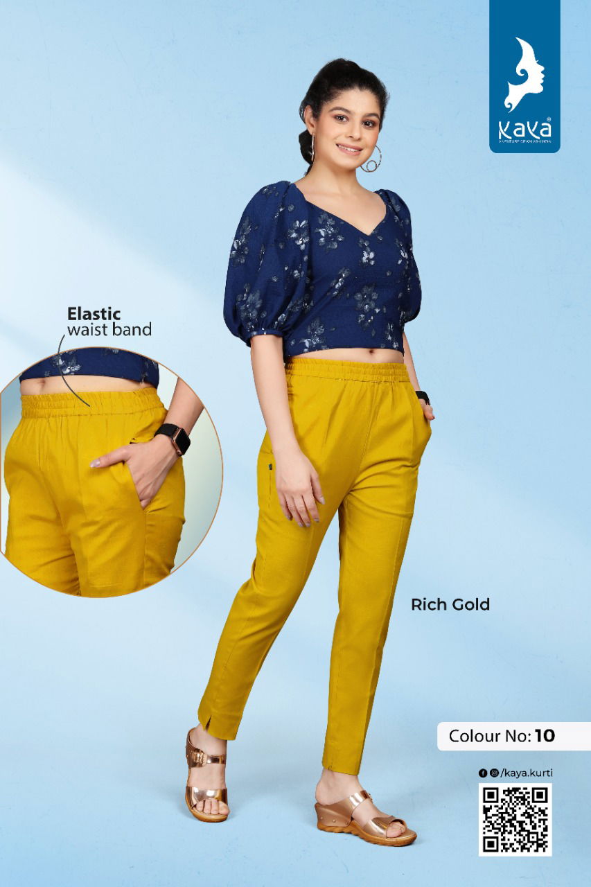 Kaya Relax Latest Cotton Daily Wear Fancy Pant Collection